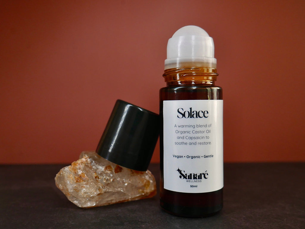 Solace (Roller Version)- Therapeutic Castor Oil with Warming Capsaicin
