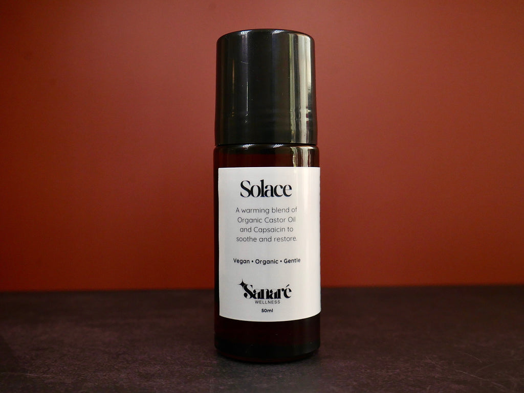 Solace (Roller Version)- Therapeutic Castor Oil with Warming Capsaicin